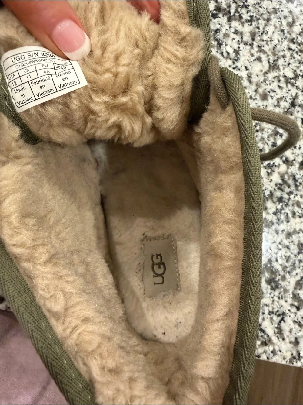 UGG olive suede